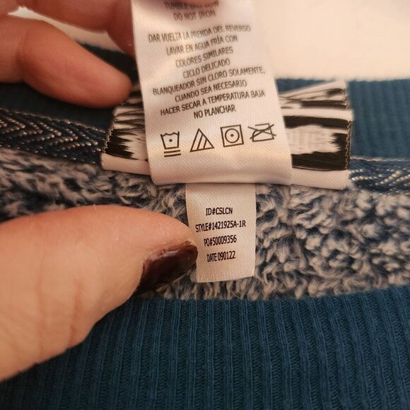 Harry Potter Wizarding World Blue Cozy Crewneck Sweatshirt Women's S - Picture 8 of 8